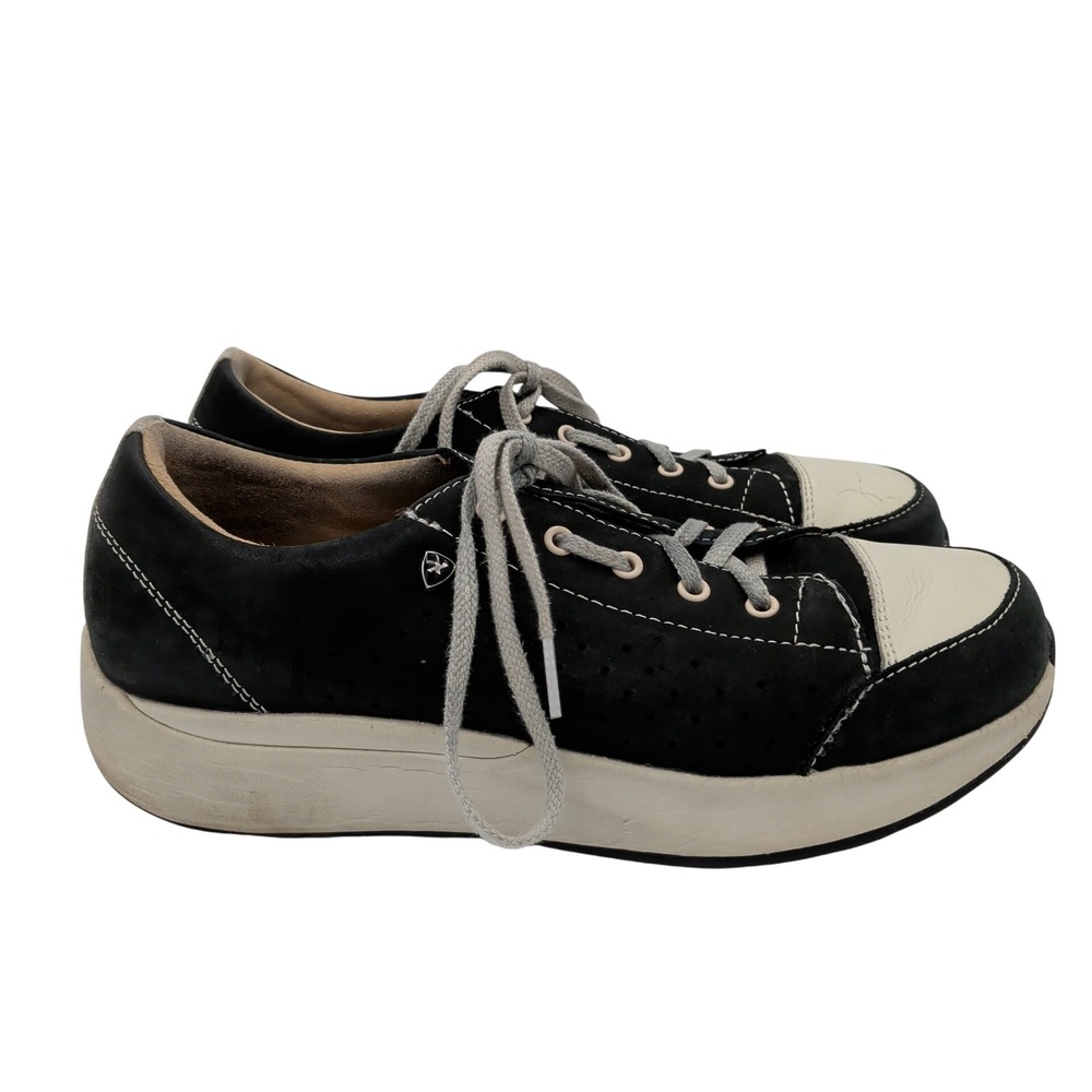 Xelero Heidi X22239M Black Leather Motion Control Walking Sneakers EU 40 9 Slip
